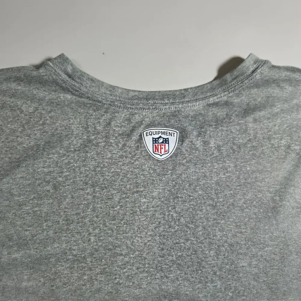 Green Bay Packers Shirt Mens 3XL Gray NFL Football Nike Dri Fit Tee Training